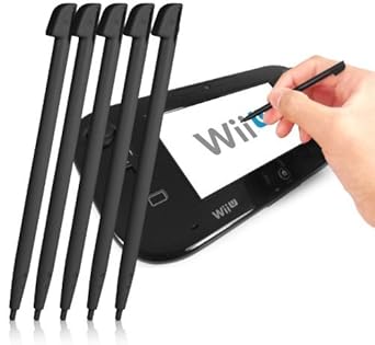 Fonem8 5 Pack Stylus Pen Stuck Packung Eingabestifte Schwarz Fur Nintendo Wii U Amazon De Games