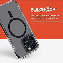 Tech21 Evo Crystal iPhone 15 Pro Case - Copmatible