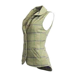 Walker & Hawkes – Dames Tweed Ashby Country Vest Gilet