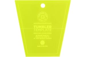 MISSOURI STAR QUILT CO. Acrylic Quilting Template, Tumbler - 5” Quilt Ruler for Charm Packs and Precut Fabric - Essential Quilt Supplies for Cutting Patterns and Sewing