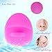 Silicone Body Scrubber Sponge+Silicone Facial Cleansing Pads - Jusdo Shower Washing Sponge Bathing Brush Cleaner Face Washing Exfoliation Bathing Glove