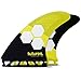 Futures Fins - AM2 HC Thruster - Yellow/Black