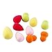 Iskas 10pcs Mini Makeup Sponges Multi Color Make Up Puff Foundation Blending Blush Concealer Beauty Sponge Blender Set for Liquid Cream Powder Cosmetics Application