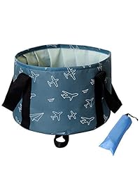 Cubo plegable de 10 l para viajes, al aire libre,