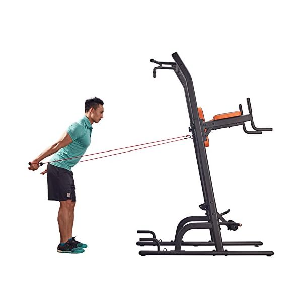 HARISON Multifunction Power Tower with Bench Pull Up Bar Dip Station for Home Gym Workout Strength Training Fitness Equipment - Image 7