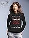 Tstars - Merry Christmas The Upside Down Ugly Christmas Women Sweatshirt Medium Black