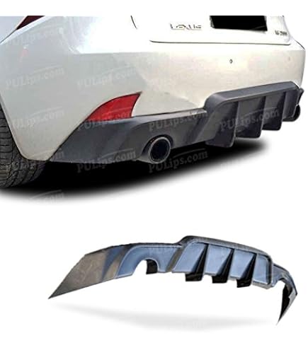 For 06-13 Lexus IS250 IS350 Gloss Black Rear Bumper Side Corner Aprons Extension For 06-13 Lexus IS250 IS350 Gloss Black Rear Bumper Side Corner Aprons Extension