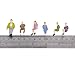 50pcs Seated People Passengers Figures Painted Model Train Scale 1:50