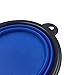 PETLESO Pop-up Pet Bowl Travel Bowl Water Feeder Bowl Portable Bowl for Dogs Cats -Blue