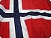 Norwegian Flag - Beautiful, Durable, All Weather Nylon, Norway Flag with Fully Sew