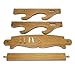 Eforlife Sword Holder Wall Mount Decent Solid Real Wood Samurai Sword Stand Bracket Hanger for Katana Wakizashi Tanto (2 Tier)