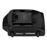Upgraded Powerextra WA3520 3000mAh 20 Volt Lithium WA3520 Replacement Battery Compatible with WORX WG151s, WG155s, WG251s, WG540s, WG890, WG891 Worx 20v Lithium Battery