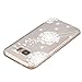 Galaxy S7 Edge Case,3Cworld Ultra Thin Clear Art Pattern Crystal Gel TPU Rubber Flexible Slim Skin Soft Case for Samsung Galaxy S7 Edge (Dandelion/Bird Flying-White)