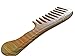 Unique Gift - Olina No Static Premium Quality Natural Sandal Wood Comb with Natural Wood Aromatic Smell (Wide-tooth, Green Sandal Wood, 7.3'')