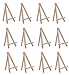 SL crafts 3.5Inch By 6.25 Inch Mini Wooden Easels Display (Pack of 12 Easels)