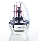 Lilumia 2 Makeup Brush Cleaner Device (4 Color Options) - Automatic Cleaning Machine Keeps Cosmetic Make Up Brushes Soft & Clean with the Push of a Button (Chrome)