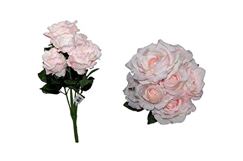 大流行中 Sophia Essentialシルクブラッシュピンクバラブーケ 7フラワーヘッド 結婚式 センターピース B079xvlkht 独創的 Celebration Fl Us