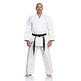 Ronin Karate Gi - Heavyweight Karate Uniform - White Professional Kimono - Advanced 100% Cotton 12oz Martial Arts Kit - Perfect for Competition or Training