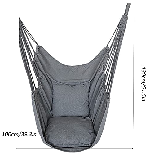 CYYAN Hängesessel Hängestuhl, Hängesessel zum Aufhängen Indoor und Outdoor Hängesessel Hängestuhl für Erwachsene… – Bild 5
