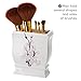Creative Scents Vanda Bathroom Set - Cherry Blossom White Bathroom Accessories Set - 4 Piece Floral Bathroom Soap Dispenser Set Includes: Lotion Dispenser, Toothbrush Holder, Tumbler & Soap Dish