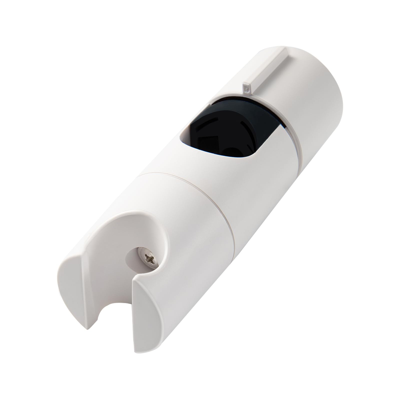OFFO Shower Head Holder, Slide Bar Adjustable 19-25mm, 45°Rotation Sprayer Holder, White