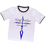 King Arther Anime Cotton Unisex Short Sleeves Tee T-shirt TW0371-M