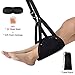 Travel Airplane Footrest, Kimiandy Airplane / Desk Foot Rest to Prevent Swelling and Soreness, for Carry-On Office/Airplane/Train/Bus & Home Foot Rest Travel Accessories Footrest Hammock (Black)