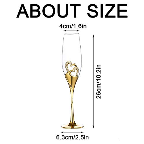 Dual-Heart Champagne Glasses - Image 7
