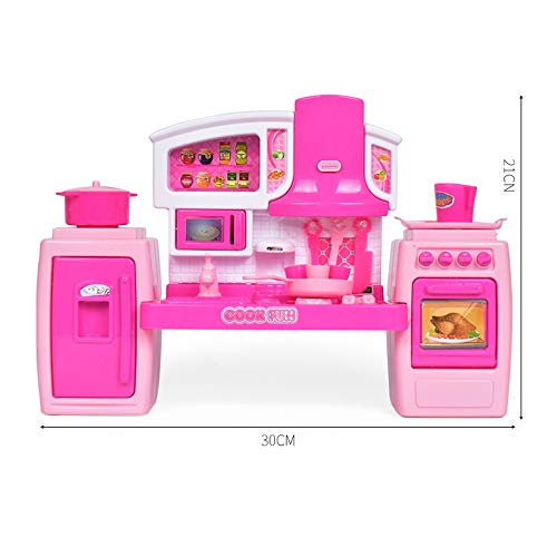 GRACEON Children's Toys Gift Set| Sound and Light DIY Deformation Combination Play Home Simulation Cabinet Combination Tableware|Not The Same Cosplay