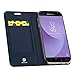 Samsung Galaxy J7 2018 Case,Galaxy J7 V 2nd Gen / J7 Aero / J7 Aura / J7 Crown / J7 Top / J7 Refine / J7 Eon / J7 Star Case,DUX DUCIS PU Leather Flip Folio Case (Deep Blue)