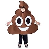 flatwhite Children Unisex Emoticon Costumes One Size (Poop)
