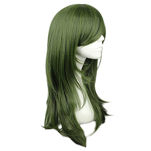 Mcoser 27" Army Green Long Straight Hair- Kagerou Project Kido Tsubomi Cosplay Wig - Image 3