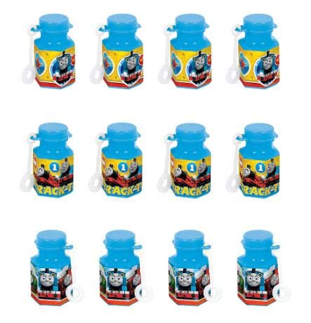 Thomas the Train Birthday Party Favors and Goodie Bag Fillers Pack For 12 With Train Popcorn Boxes, Whistles, Stampers, Tattoos, Bubbles, and Pin - Thumbnail 3