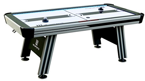 MD Sports Air Hockey Table for Adults and Kids, with LED Lights and Sound Effects - Multiplayer Air Powered Hockey Tables for Home, Bar, Arcade, Lounge, Billiard Room, Game Room - Includes Accessories MD Sports Air Hockey Table for Adults and Kids, with LED Lights and Sound Effects - Multiplayer Air Powered Hockey Tables for Home, Bar, Arcade, Lounge, Billiard Room, Game Room - Includes Accessories
