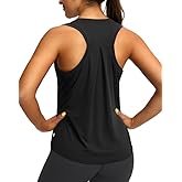 Women's Workout Tops Racerback Athletic Tank Tops Sleeveless Loose Fit Yoga Running Gym Shirts for Women