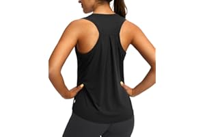 G GRADUAL Women's Workout Tops Racerback Athletic Tank Tops Sleeveless Loose Fit Yoga Running Gym Shirts for Women