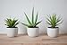 Nearly Natural 4769 Southwest Collection Agave Plant, Green, Set of 3