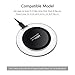 Fast Wireless Charger,UGpine QI Wireless Charging Pad for Samsung Galaxy S8,S8 plus,S7,S7 Edge,Note 5,Note 8,S6 Edge Plus,Support Standard Charge for all QI-enabled Devices