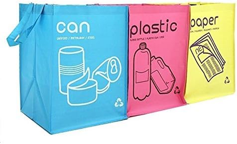 Recycle Separate Waterproof Compartment Container for Kitchen and Home (Pastel Color)