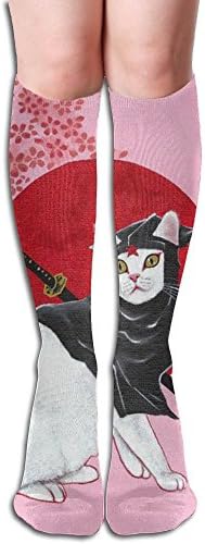 Black Cat Fashion Knee Socks Soft Softball Women Casual Long Tube Socks