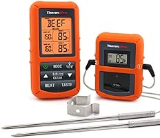 ThermoPro TP20 Wireless Remote Digital Cooking Food Meat Thermometer with Dual Probe for Smoker Grill BBQ Thermometer