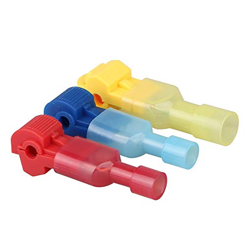 Sunshinehomely 60pcs Insulated 22-10 AWG T-Taps Quick Splice Wire Terminal Connectors Combo Kit - Thumbnail 3