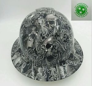 Wet Works Imaging Customized Pyramex Full Brim White Skull 