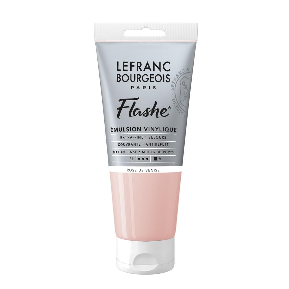 Lefranc Bourgeois Flashe, Extra-Fine Acrylic Vinyl Emulsion, Artists Quality, Venetian Pink, 80ml Tube — image 1