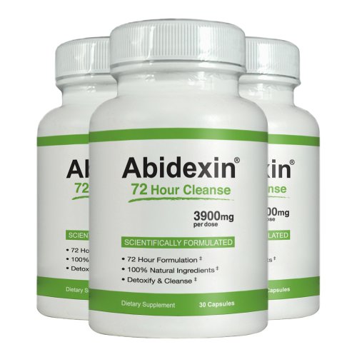 Abidexin 72 Hour Cleanse 3 Pack - Best Diet Pills to Burn Fat Fast - All Natural Weight Loss Supplement - Kickstart your Detox
