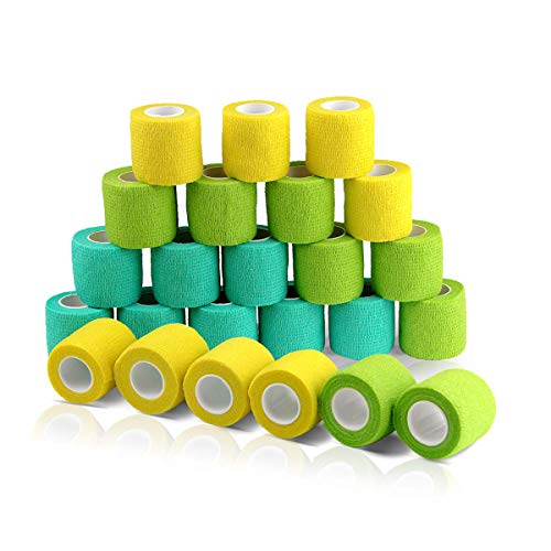 AUPCON Self Adhesive Bandage Vet Tape Cohesive Bandages Bulk Self Adherent Wrap Non-Woven for Pets Animals & Ankle Sprains & Swelling Supply, FDA Approved