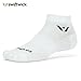 Swiftwick- ASPIRE ONE Running & Cycling Socks for Men & Women, Firm Compression Fit Ankle Socks (White, Medium)