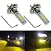 CALAIS Extremely Bright H7 LED Fog lights 2000 lumens High Power COB Chips LED H7 3000K Yellow LED Fog Lights Lamp Bulbs Replacement (Set of 2)