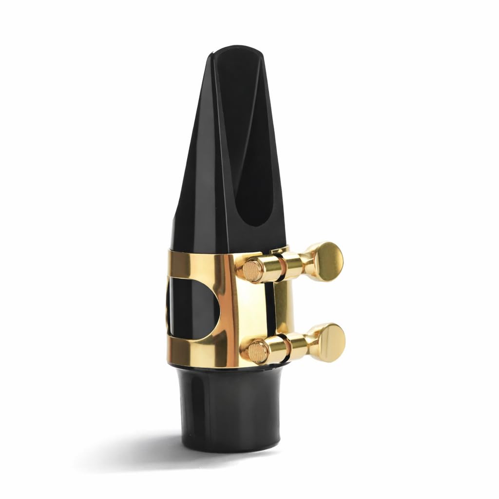 Dilwe Alto Saxophone Mouthpiece, Professional Black Mouthpiece for Sax Jazz Music Instrument