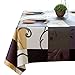 LEEVAN Heavy Weight Vinyl Rectangle Table Cover Wipe Clean PVC Tablecloth Oil-proof/Waterproof Stain-resistant- 54 x 72 Inch(Stylish Plaid)